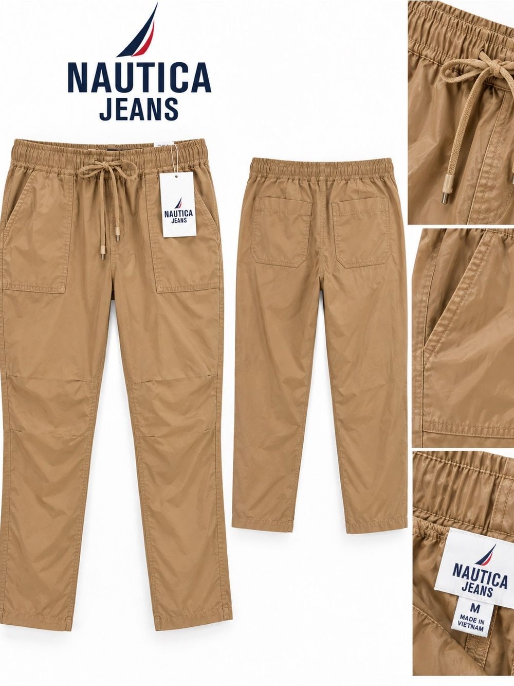 Nautica Jeans Women’s Brown Pull-On Jogger Pants